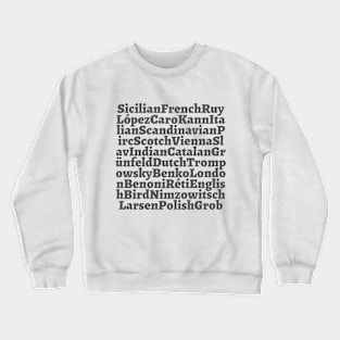 Chess openings Crewneck Sweatshirt